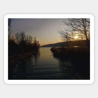 Sunset landscape photography lakeview Sticker